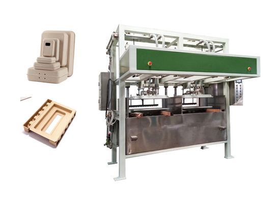 60kg/hora que intercambia la máquina de moldear de la pulpa para producir el producto del empaquetado industrial de las galas