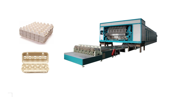 Cadena de producción de tipo rotatorio biodegradable completamente automática con secador y apilador de capas múltiples