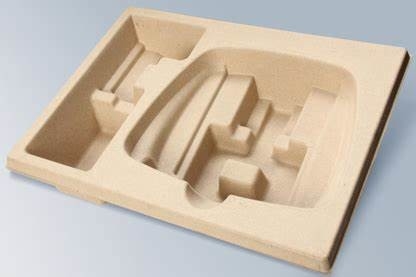 Papel electrónico Tray Pulp Packaging Customize Dimension