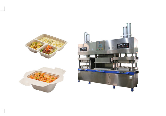 PLC Moldeado de pulpa Clamshell Maquina de caja de almuerzo Molde personalizable Tamaño 1600 * 800mm