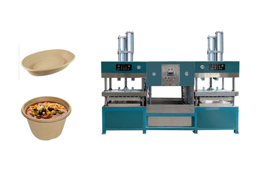 Comida para llevar Tray Soup Bowl Machine de la fibra de la tapa disponible de la taza