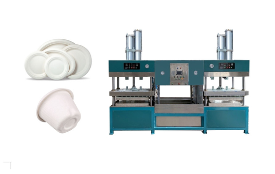 Placas abonablees y cuencos de la fibra manual de la pulpa que hacen la máquina