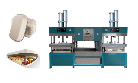 Substituya la carne Tray Forming Machine de la caja de la hamburguesa de la celulosa de la espuma