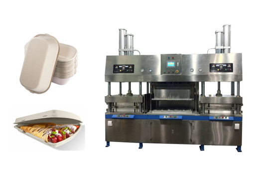 Máquina de fabricación de placa de papel disponible de la pulpa no tóxica de la fibra 60-90Pcs/Min