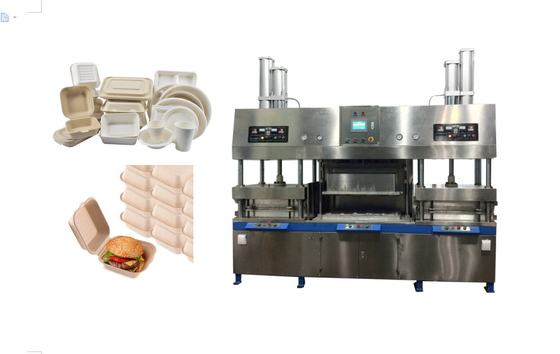 Máquina de cubiertos de alimentos de moldeo de pulpa desechable