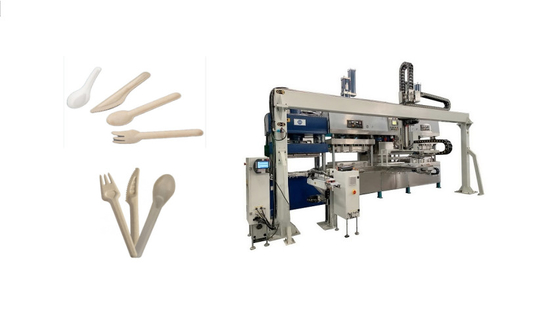 Molde de pulpa desechable Tenedor Cuchara Máquina para fabricar cuchillos