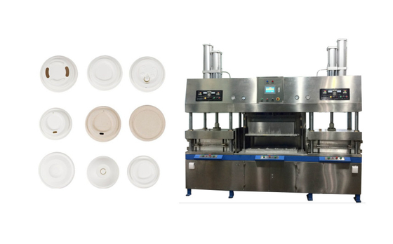 Máquina de cajas moldeadas de celulosa con control PLC