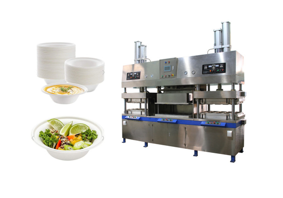 Máquina de envasado de alimentos para restaurantes desechables de moldeo de pulpa
