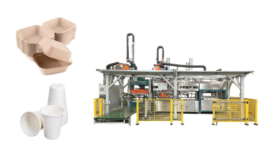 Línea de producción de placas de papel de fibra de pulpa renovable