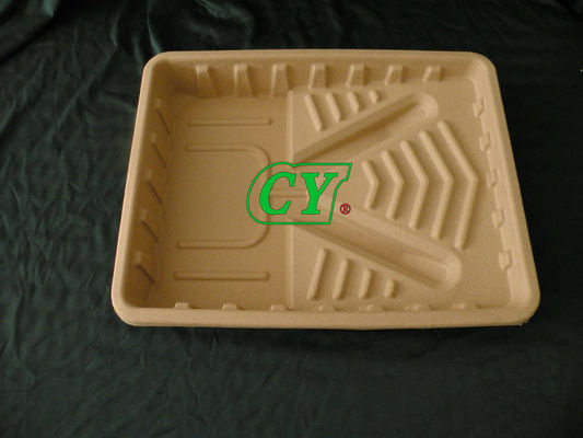Disponibles moldeados reducen el paquete industrial de la pulpa a pulpa biodegradable de las bandejas