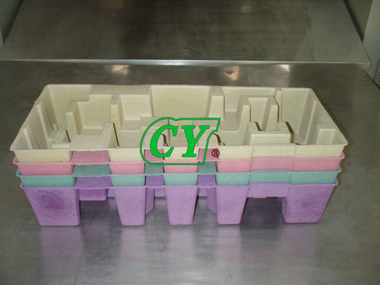 Disponibles moldeados reducen el paquete industrial de la pulpa a pulpa biodegradable de las bandejas