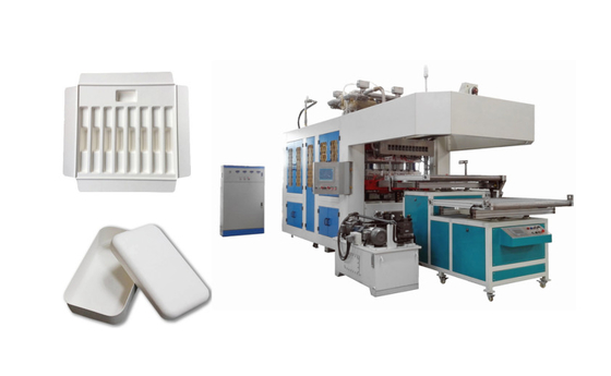 Máquina con fibras para producir el producto del empaquetado industrial del alto grado