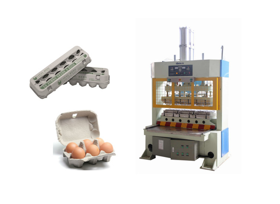 Máquina semiautomática de la prensa en caliente del cartón de huevos con presión de trabajo 15 toneladas